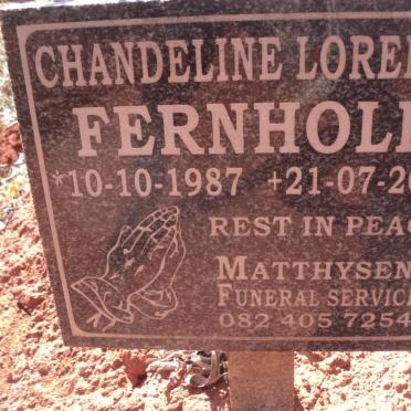FERNHOLD Chandeline Lorenza 1987-2021