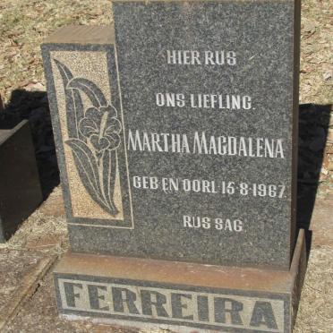 FERREIRA Martha Magdalena 1967-1967