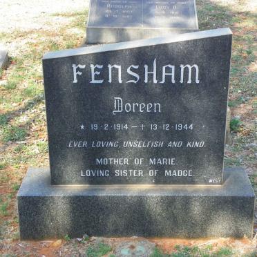 FENSHAM Doreen 1914-1944