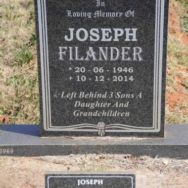 FILANDER Joseph 1946-2014