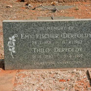 FISCHER Emy nee DERFOLDY 1921-1962 :: DERFOLDY Thilo 1943-1992
