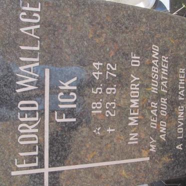 FICK Eldred Wallace 1944-1972