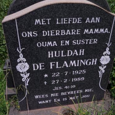 FLAMINGH Huldah, de 1925-1989