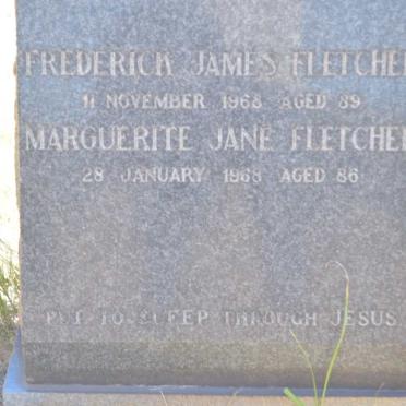 FLETCHER Frederick James -1968 &amp; Marguerite Jane -1968