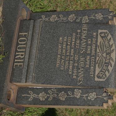FOURIE Hermanus Johannes 1922-1956