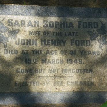 FORD Sarah Sophia -1948