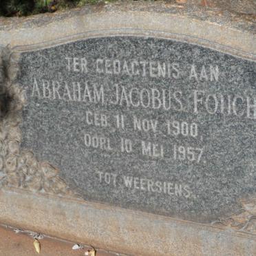 FOUCHE Abraham Jacobus 1900-1957