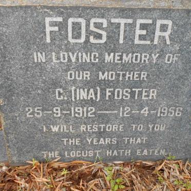 FOSTER C. 1912-1956