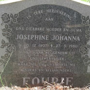 FOURIE Josephine Johanna 1907-1980