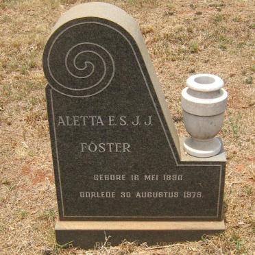 FOSTER Aletta E.S.J.J. 1890-1979