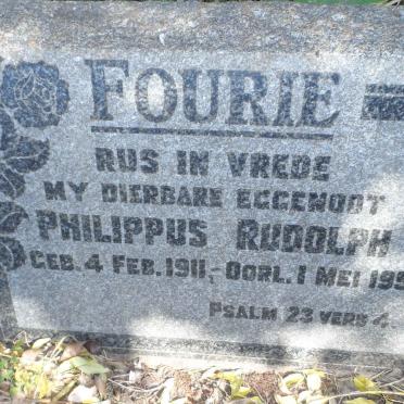 FOURIE Philippus Rudolph 1911-1956