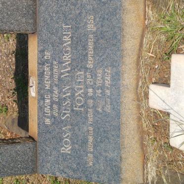 FOXLEY Rosa Susan Margaret -1955