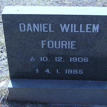FOURIE Daniel Willem 1906-1985