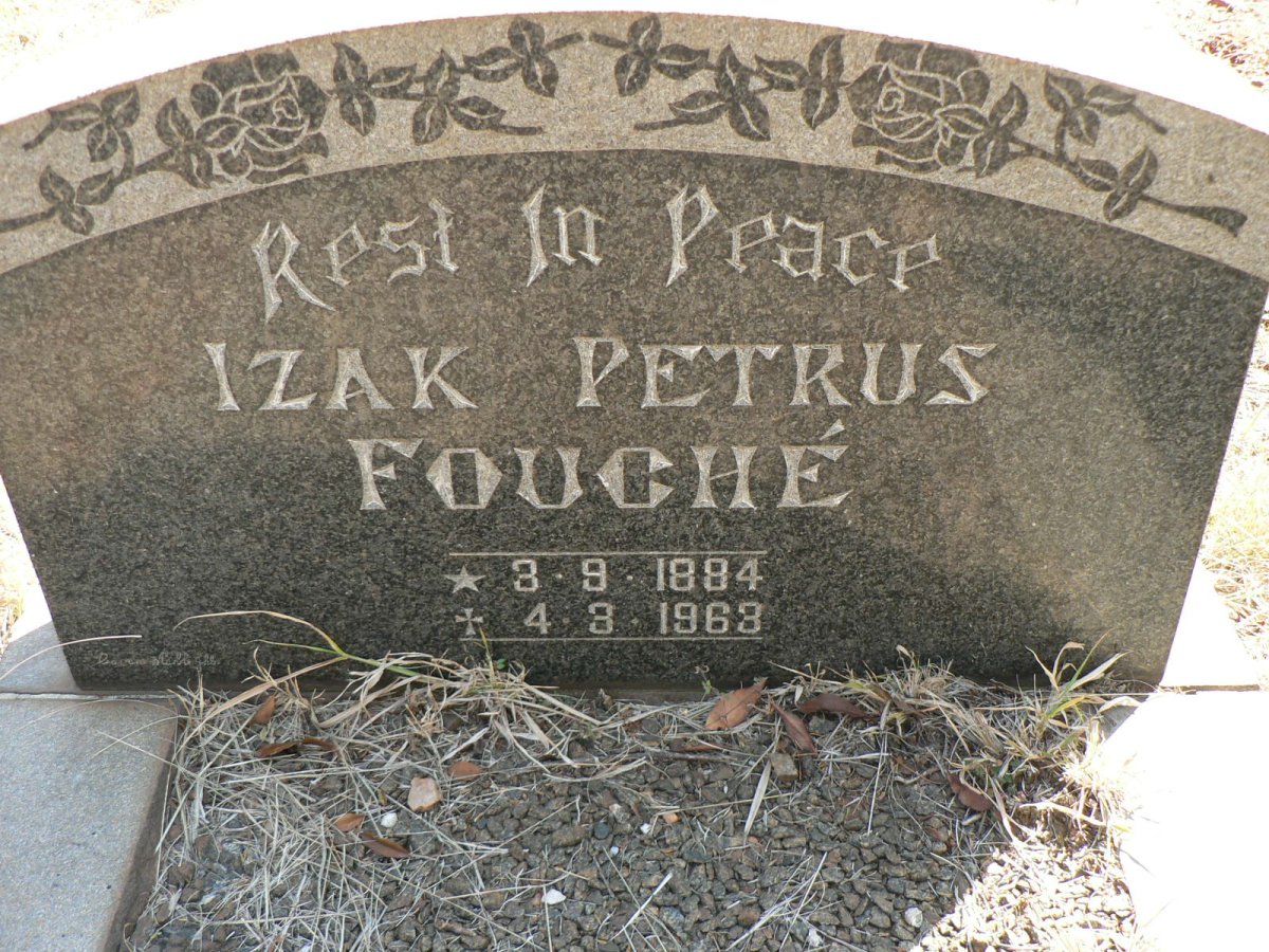 FOUCHE Izak Petrus 1884-1963
