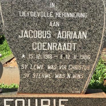 FOURIE Jacobus Adriaan Coenraadt 1918-1986