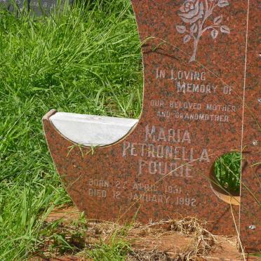FOURIE Maria Petronella 1931-1992