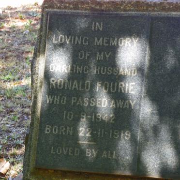 FOURIE Ronald 1919-1942
