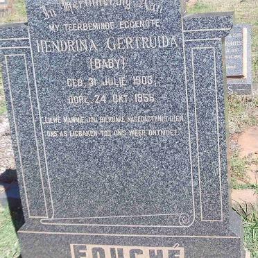 FOUCHE Hendrina Gertruida 1903-1956