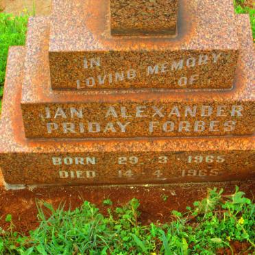 FORBES Ian Alexander Priday 1965-1965
