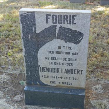 FOURIE Hendrik Lambert 1942-1970