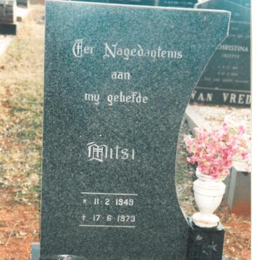 FOURIE Mitsi nee STANDER 1949-1973