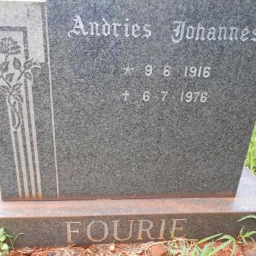 FOURIE Andries Johannes 1916-1976