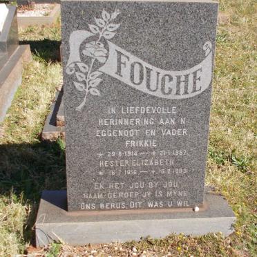 FOUCHE Frikkie 1914-1957 &amp; Hester Elizabeth 1916-1983