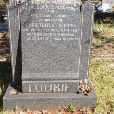 FOURIE Christoffel Hendrik 1913-1957