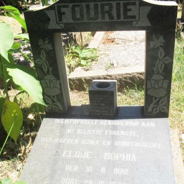 FOURIE Elsje Sophia 1892-1972