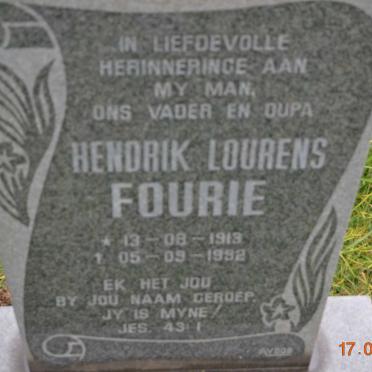 FOURIE Hendrik Lourens 1913-1992