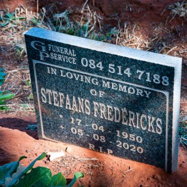 FREDERICKS Stefaans 1950-2020