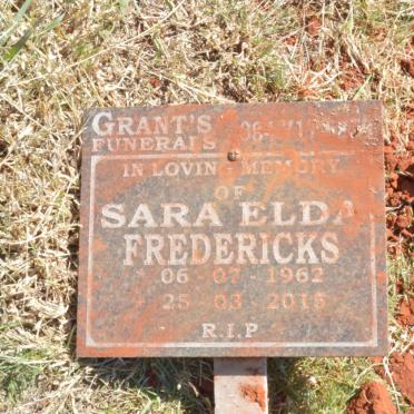 FREDERICKS Sara Elda 1962-2015