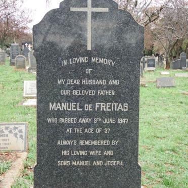 FREITAS Manuel, de -1947