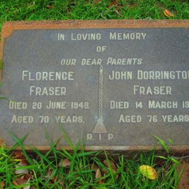 FRASER John Dorrington -1952 &amp; Florence -1948