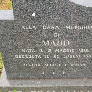 FRANCESCHI Maud, de 1916-1987