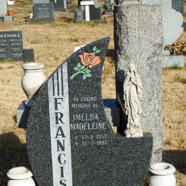 FRANCIS Imelda Madeleine 1952-1995
