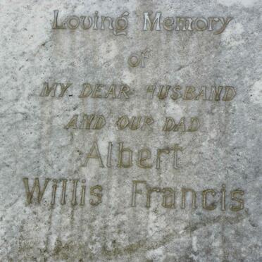 FRANCIS Albert Willis &amp; Doris Joan :: FRANCIS Norma