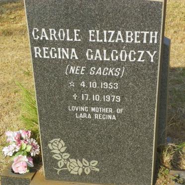 GALGOCZY Carole Elizabeth Regina nee SACKS 1953-1979