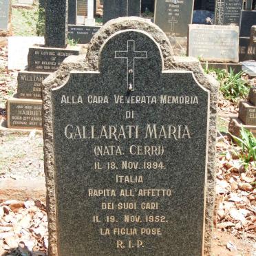 GALLARATI Maria nee CERRI 1894-1952