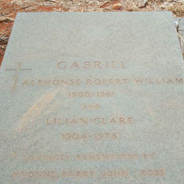 GABRIEL Alphonse Robert William 1900-1961 &amp; Lilian Clare 1904-1978