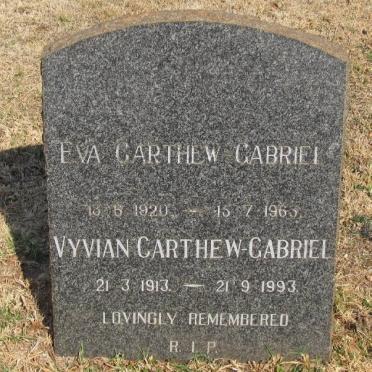 GABRIEL Vyvian, CARTHEW 1913-1993 &amp; Eva 1920-1963