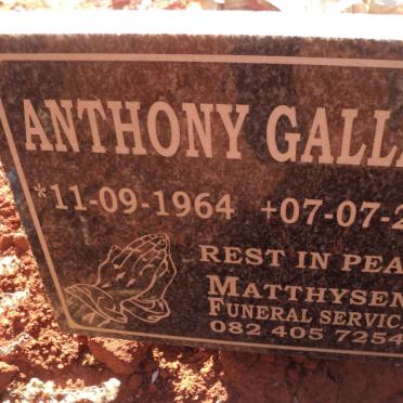 GALLANT Anthony 1964-2021