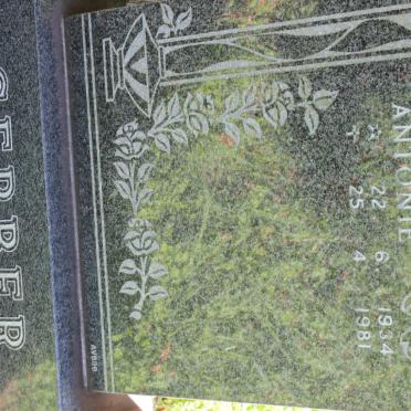 GERBER Frans Antonie 1934-1981