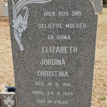 GERBER Elizabeth Jordina Christina 1915-1965