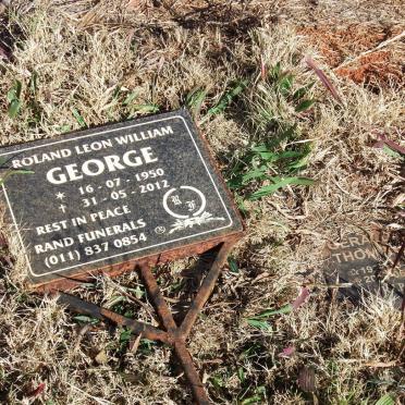 GEORGE Roland Leon William 1950-2012 :: THOMP? Gerald 1921-201?