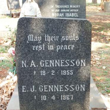 GENNESSON N.A. -1955 :: GENNESSON E.J. -1967