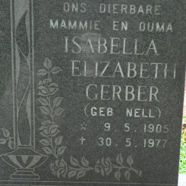 GERBER Isabella Elizabeth nee NELL 1905-1977