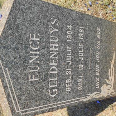 GELDENHUΫS Eunice 1904-1961