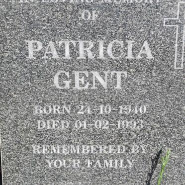 GENT Patricia 1910-1993