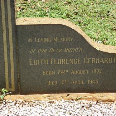 GEBHARDT Edith Florence 1875-1945
